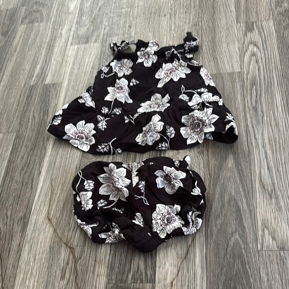 Carter's Black and White Diaper Cover Set